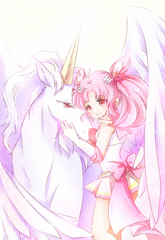 1girl, bishoujo_senshi_sailor_moon, bow, chibi_usa, double_bun, elbow_gloves, gloves, hair_ornament