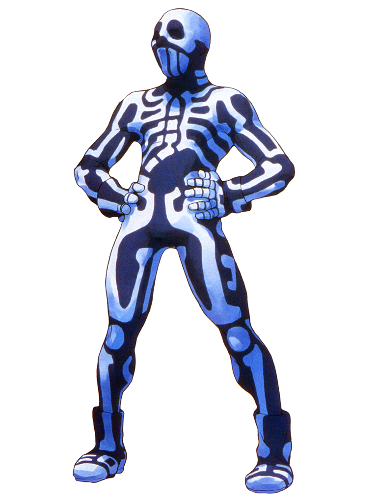 1boy, edaki_shin'ya, mask, official_art, skullomania, solo, street_fighter, street_fighter_ex