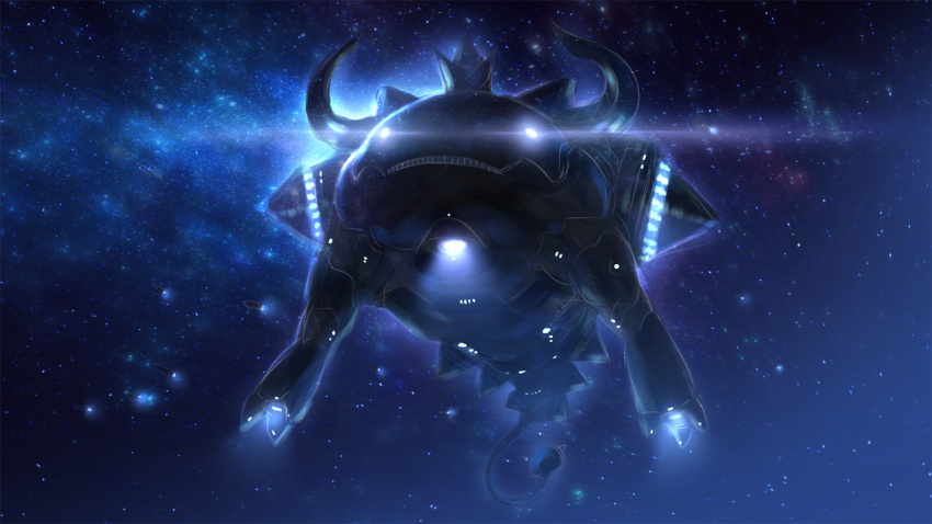 game_cg, hoshizora_no_babylon, ogin_bara, space, space_craft, star