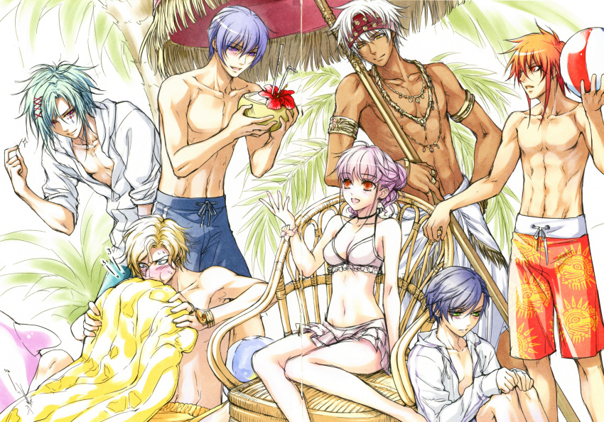 1girl, 6+boys, absurdres, alvaro_garay, bilal_asad_ithnan_faranbald, est_rinaudo, highres, julius_fortner