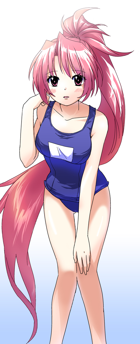 1girl, blush, collarbone, fire_emblem, fire_emblem:_souen_no_kiseki, gradient, gradient_background, hand_on_own_knee