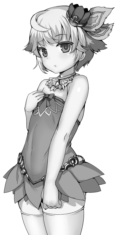 1girl, ahoge, aisha_(sennen_sensou_aigis), dress, hair_ornament, looking_at_viewer, mini_hat, mokyu_(kukoudesu)