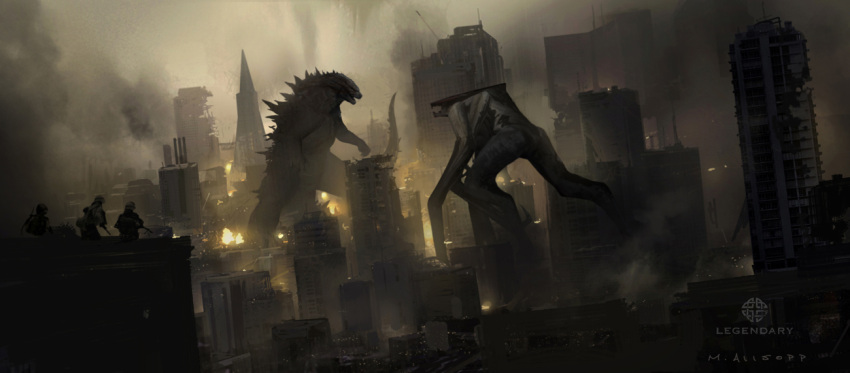 battle, building, city, epic, femuto, fire, godzilla, godzilla_(series)