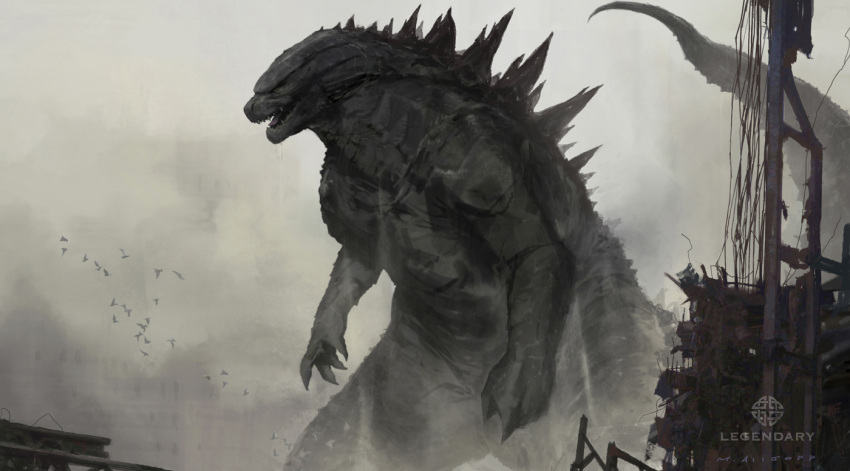 bird, dust, godzilla, godzilla_(series), kaijuu, legendary_pictures, matt_allsopp, mist