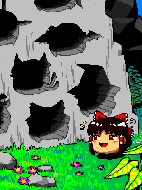 ?, chen, crossover, emlan, hakurei_reimu, kirisame_marisa, parody, remilia_scarlet