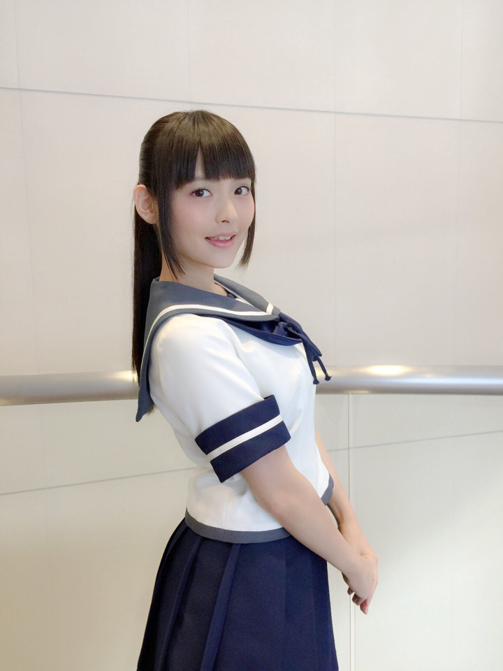 1girl, black_hair, cosplay, fubuki_(kantai_collection), fubuki_(kantai_collection)_(cosplay), kantai_collection, long_hair, looking_at_viewer