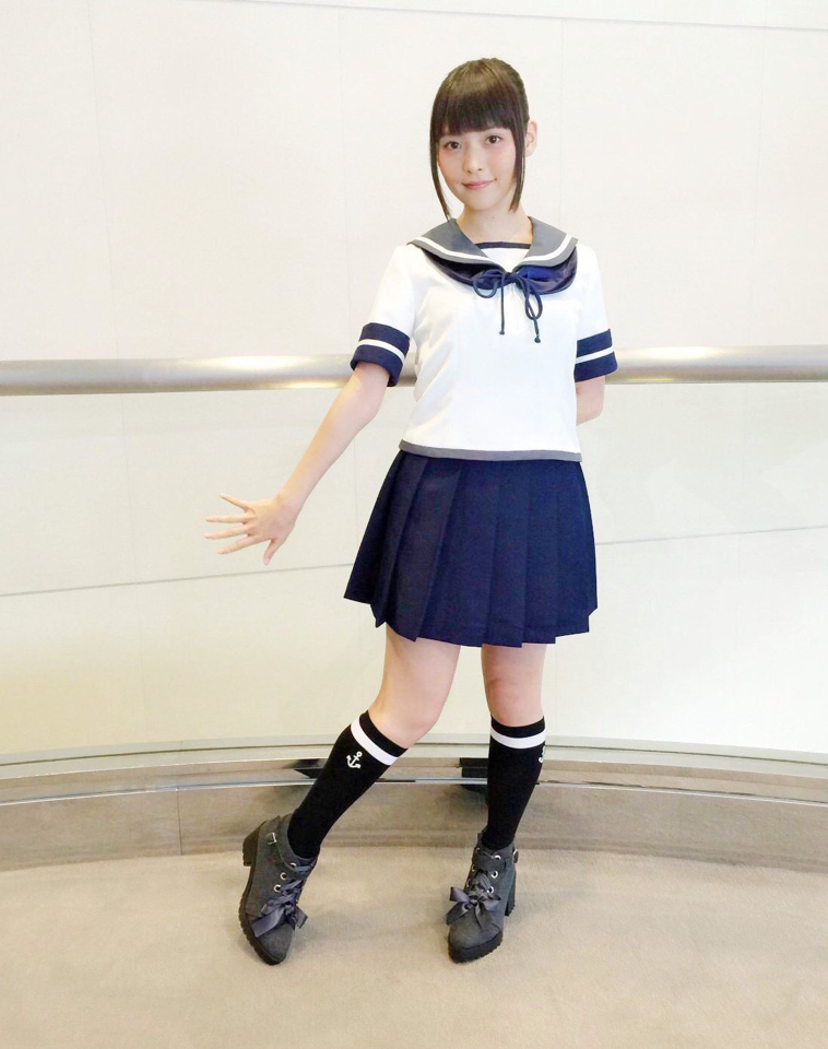 1girl, black_hair, cosplay, fubuki_(kantai_collection), fubuki_(kantai_collection)_(cosplay), full_body, kantai_collection, long_hair