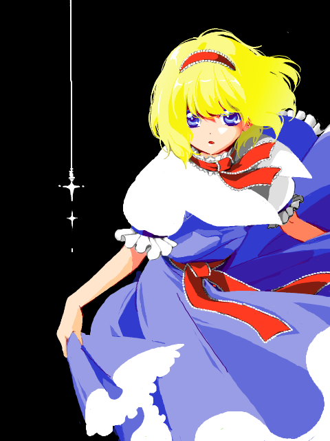 blonde_hair, hairband, short_hair, touhou, youko_(pixiv502346), youko_(santarose)