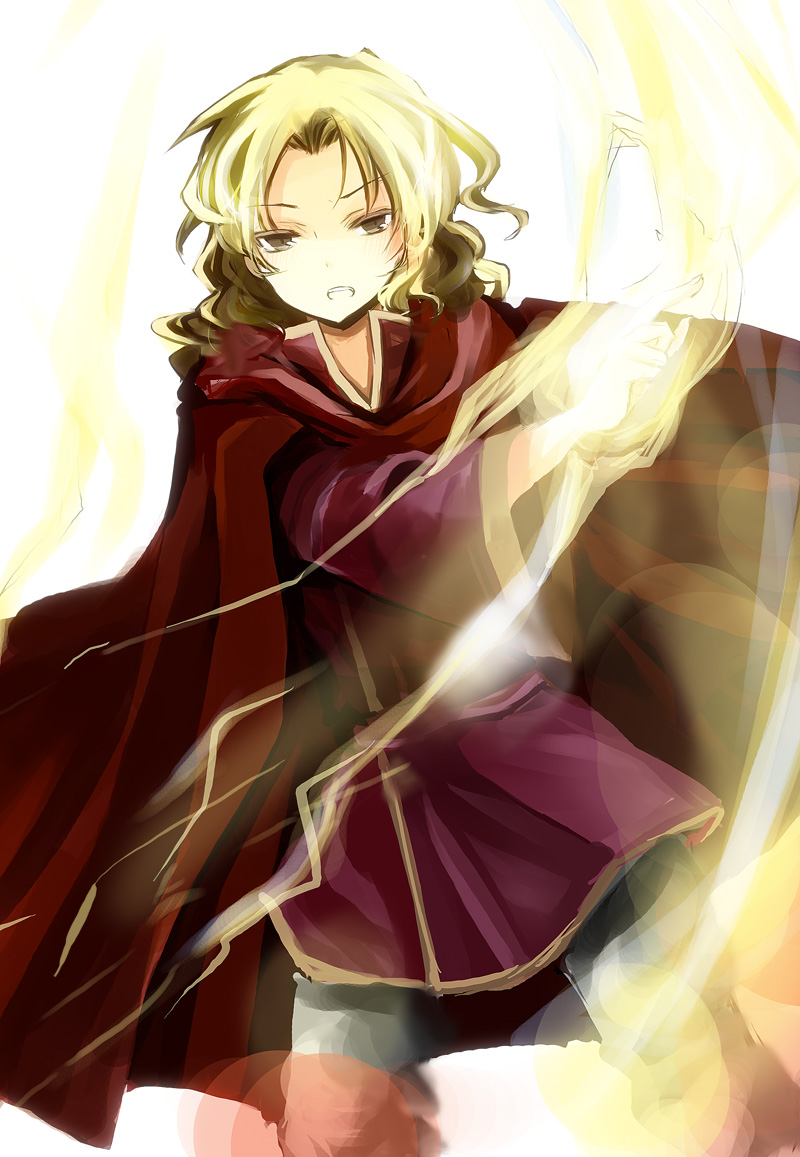 1boy, blonde_hair, curly_hair, ellerean, fire_emblem, fire_emblem:_shin_monshou_no_nazo, long_hair, open_mouth