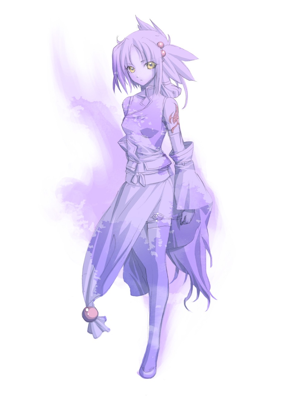 china_dress, chinadress, chinese_clothes, daibanchou, detached_sleeves, highres, tattoo, tenrou_kunagi