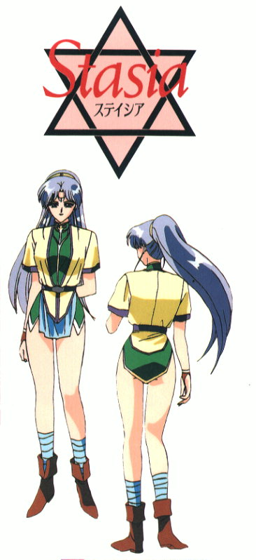 1girl, blue_eyes, blue_hair, boots, gloves, jewelry, long_legs, megami_paradise