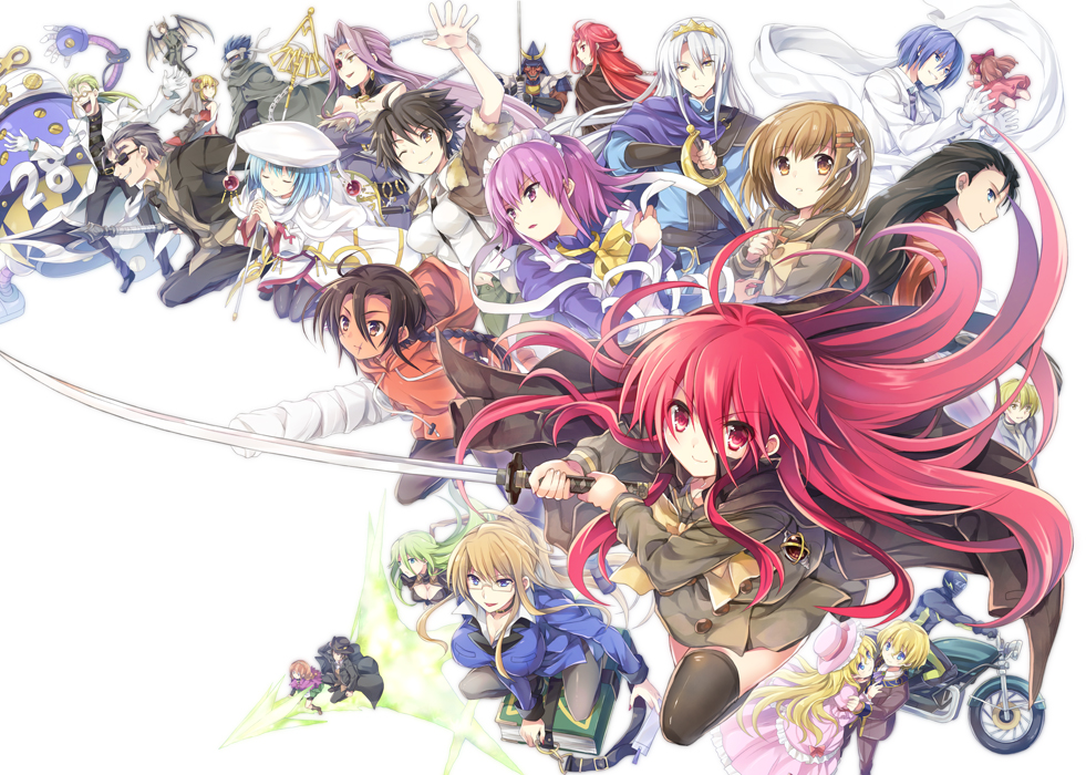 6+boys, 6+girls, alastor_(shakugan_no_shana), bel_peol, book, character_request, chiara_toscana, everyone