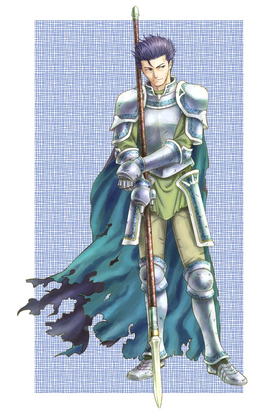 1boy, armor, armored_boots, cape, fire_emblem, fire_emblem:_fuuin_no_tsurugi, gauntlets, gloves