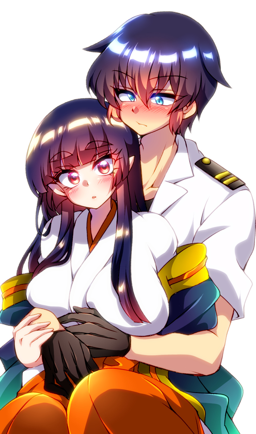 1boy, 1girl, absurdres, highres, jinguu_yakumo, natsu_hotaru, original