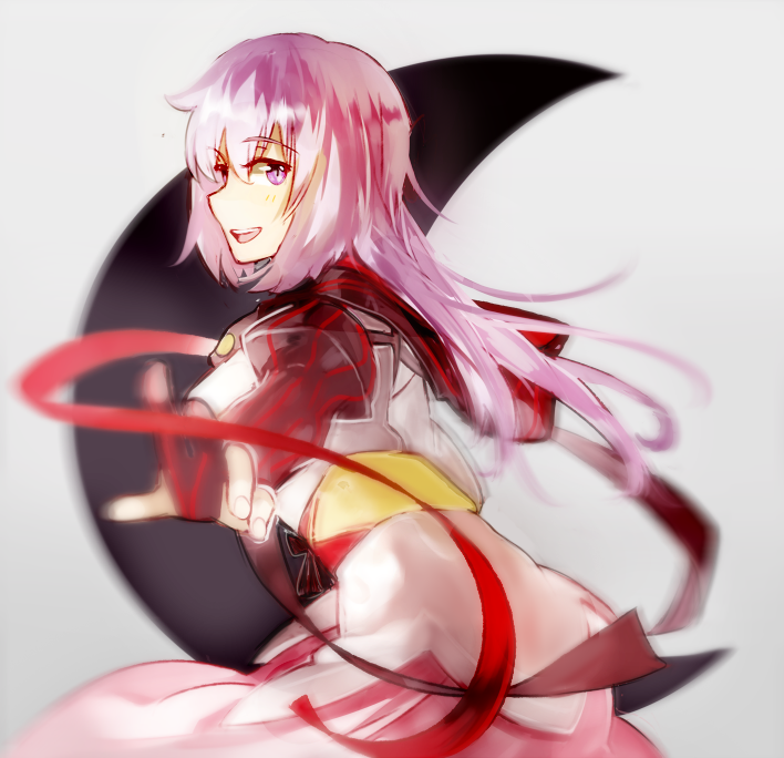 1girl, crescent_moon, fate/hollow_ataraxia, fate_(series), hair_ribbon, long_hair, matou_sakura, moon