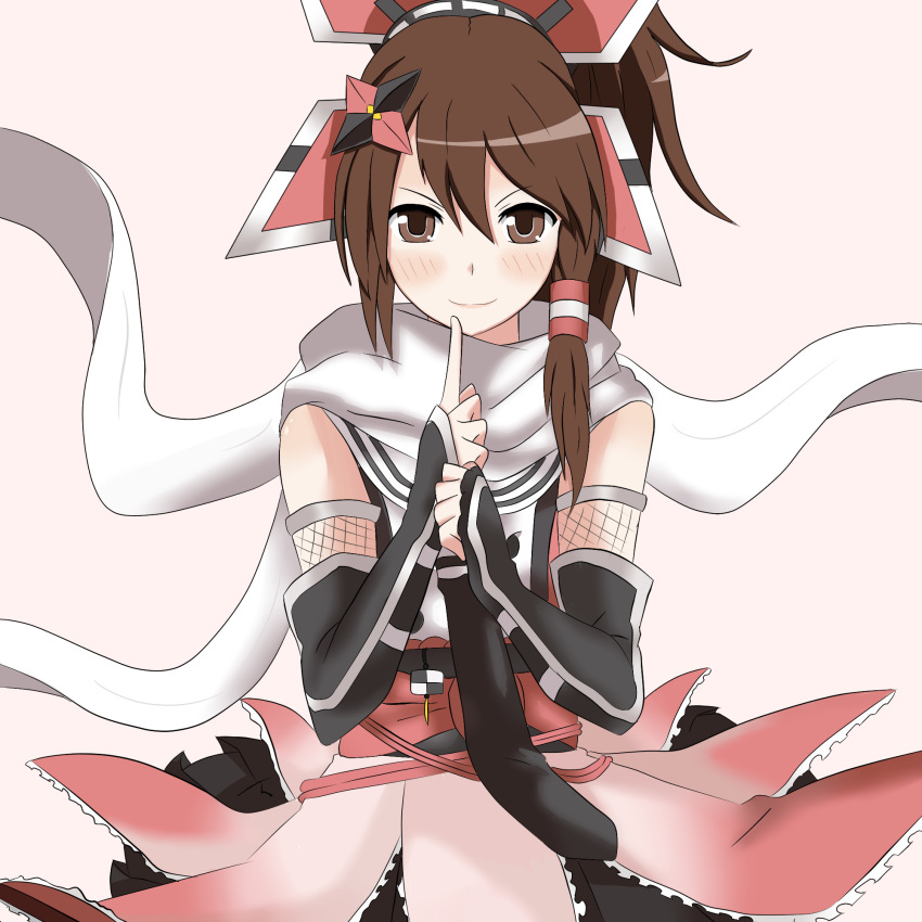 aqualamios_thai, brown_eyes, brown_hair, cosmic_break, highres, kantai_collection, sendai_(kantai_collection), sendai_(kantai_collection)_(cosplay), shuriken, tsukikage_momiji