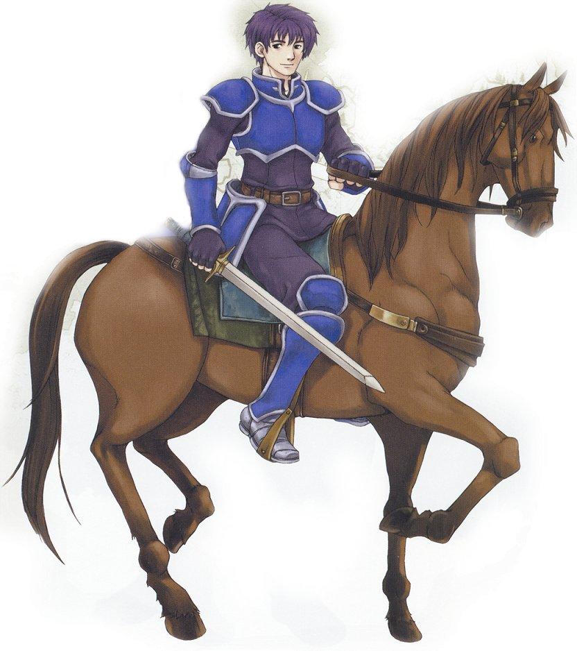 1boy, armor, armored_boots, fire_emblem, fire_emblem:_fuuin_no_tsurugi, gauntlets, gloves, horse