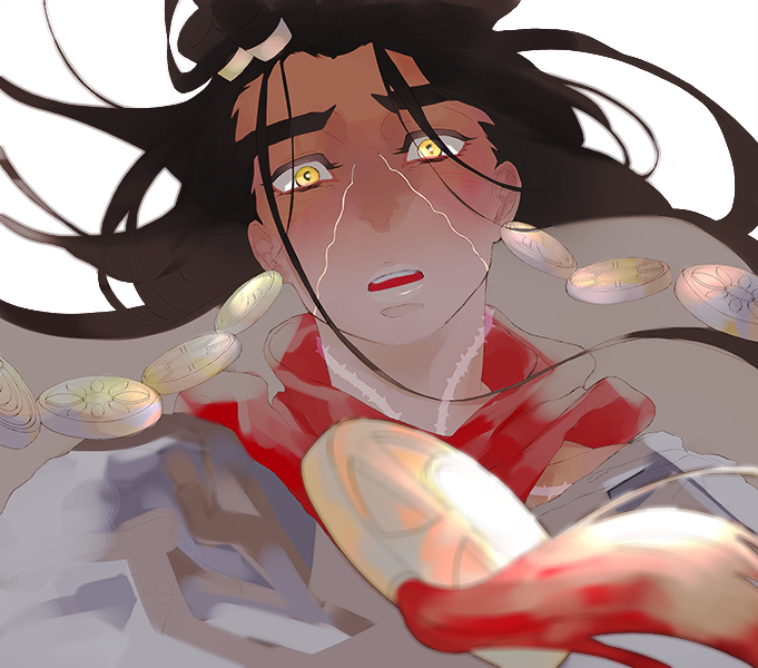 1boy, dark_skin, hair_down, jojo_no_kimyou_na_bouken, long_hair, glassesneko, mohammed_avdol, solo, very_dark_skin, yellow_eyes