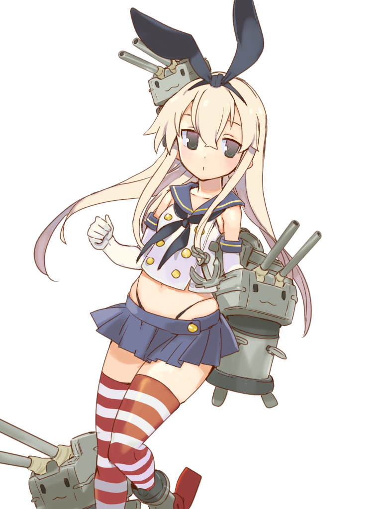 1girl, blonde_hair, elbow_gloves, gloves, hair_ribbon, kantai_collection, long_hair, miniskirt