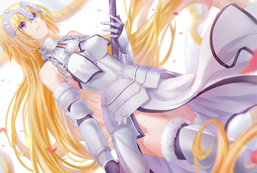 1girl, armor, blonde_hair, braid, chain, dutch_angle, fate/grand_order, fate_(series)