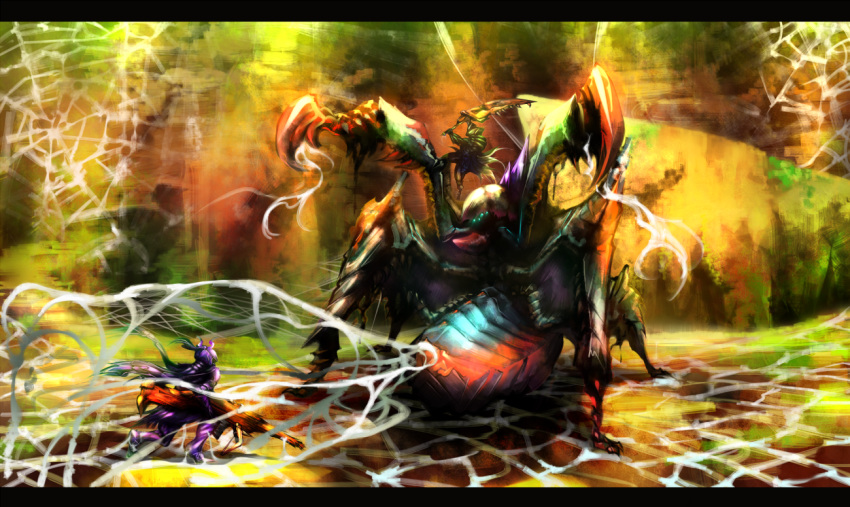 armor, battle, full_armor, gun, insect, lance, letterboxed, masayoshi