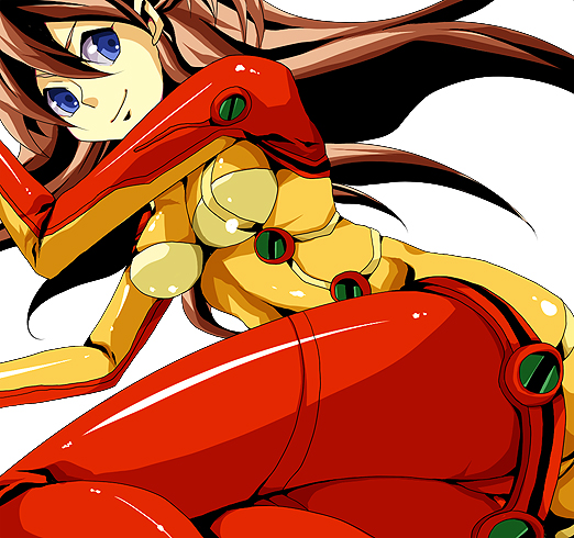 blue_eyes, bra, brown_hair, hcsb, latex, lingerie, long_hair, neon_genesis_evangelion