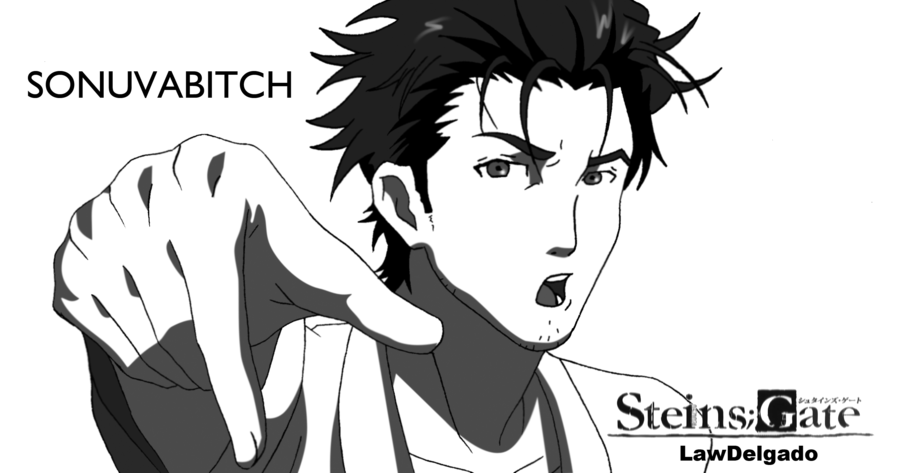 >:d, 1boy, :d, artist_name, collarbone, greyscale, lawdelgado, looking_at_viewer