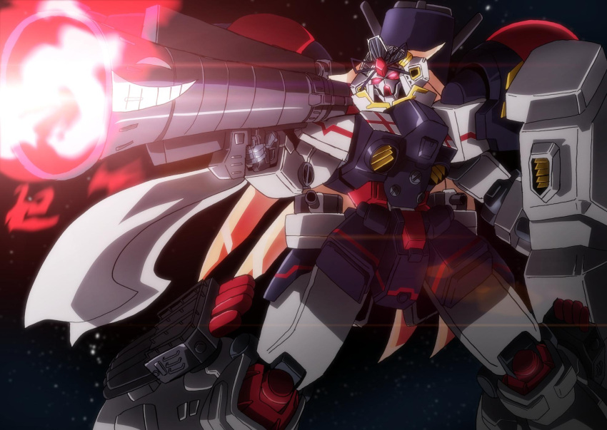 bazooka, commentary_request, crossover, gundam, gundam_0083, gundam_gp-02_physalis, highres, kantai_collection
