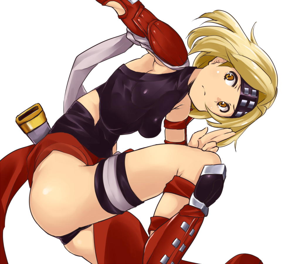 >:(, 1girl, ass, blonde_hair, coco_nesta, female, gita_(granblue_fantasy), granblue_fantasy