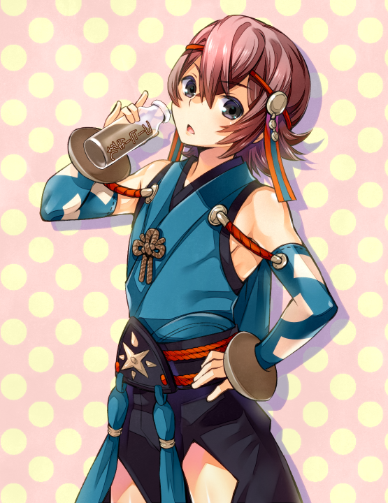 1boy, brown_hair, fire_emblem, fire_emblem_if, milkshake, open_mouth, shuri_yasuyuki, solo