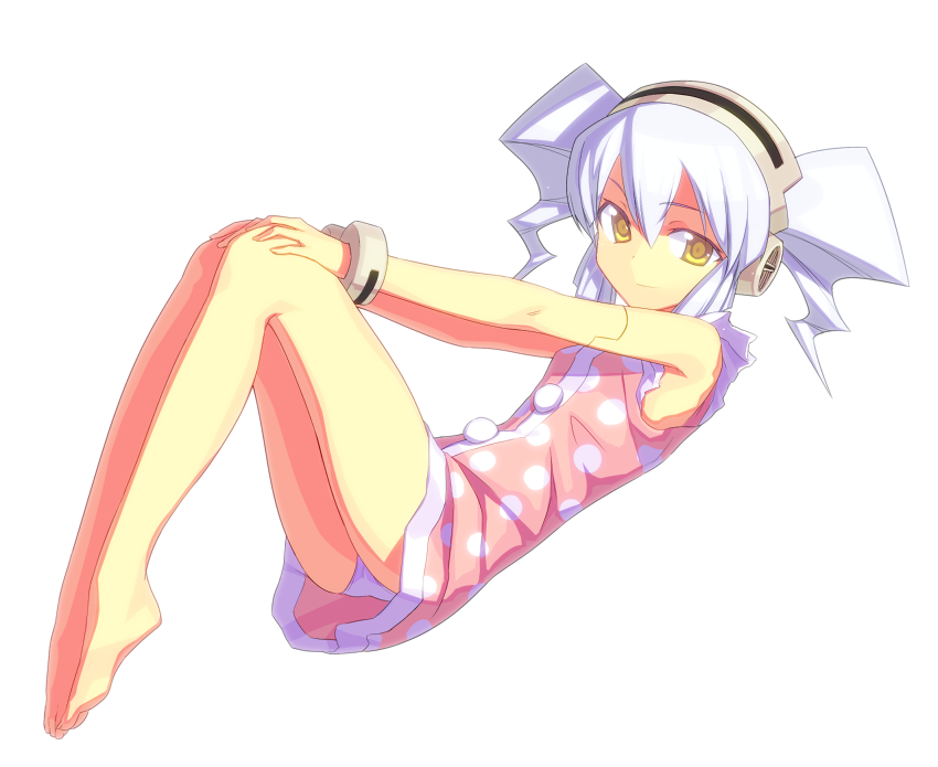 disc, disc_(needless), drill_hair, feet, fondolger, headphones, legs, needless