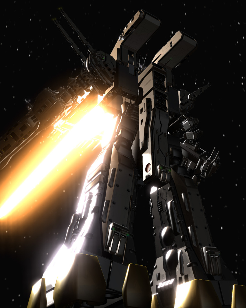 3d, armd, artist_request, choujikuu_yousai_macross, energy, energy_cannon, firing, highres