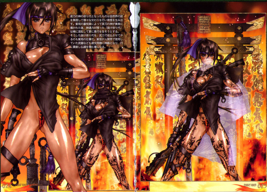 1girl, blue_eyes, brown_hair, fingerless_gloves, galgrease, galhound, gloves, gun