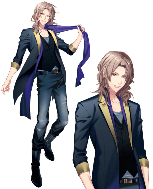 1boy, boots, brown_hair, dynamic_chord, fujiwara_ryo, hanabusa_tokiharu, honeybee_(otome), male_focus