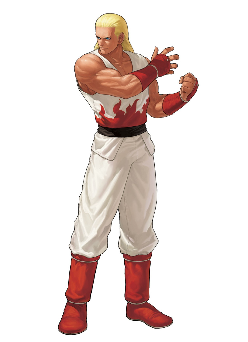 blonde_hair, blue_eyes, eisuke_ogura, highres, king_of_fighters, king_of_fighters_xii, kof_12, male