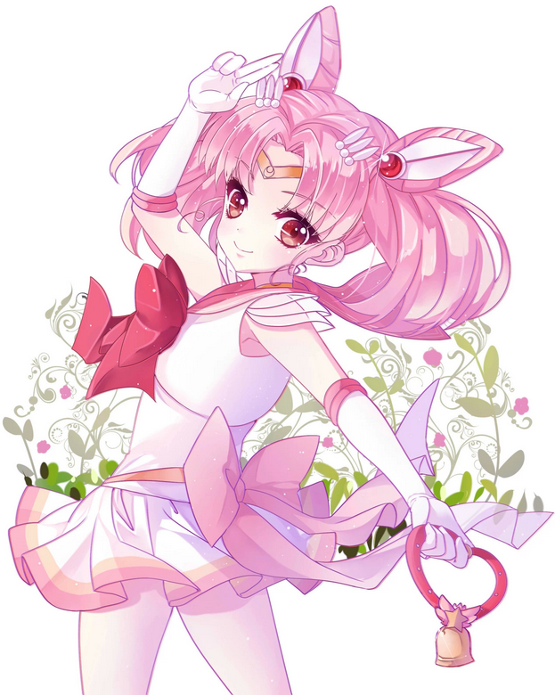 1girl, big_hair, bishoujo_senshi_sailor_moon, bow, chibi_usa, circlet, cowboy_shot, crystal_carillon