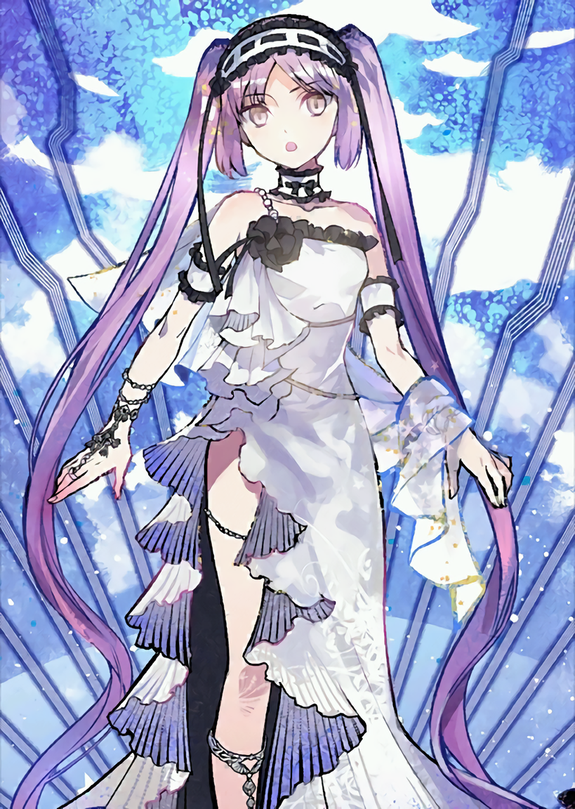 1girl, absurdly_long_hair, asakawa_yuu, dress, euryale, fate/grand_order, fate_(series), hair_ornament