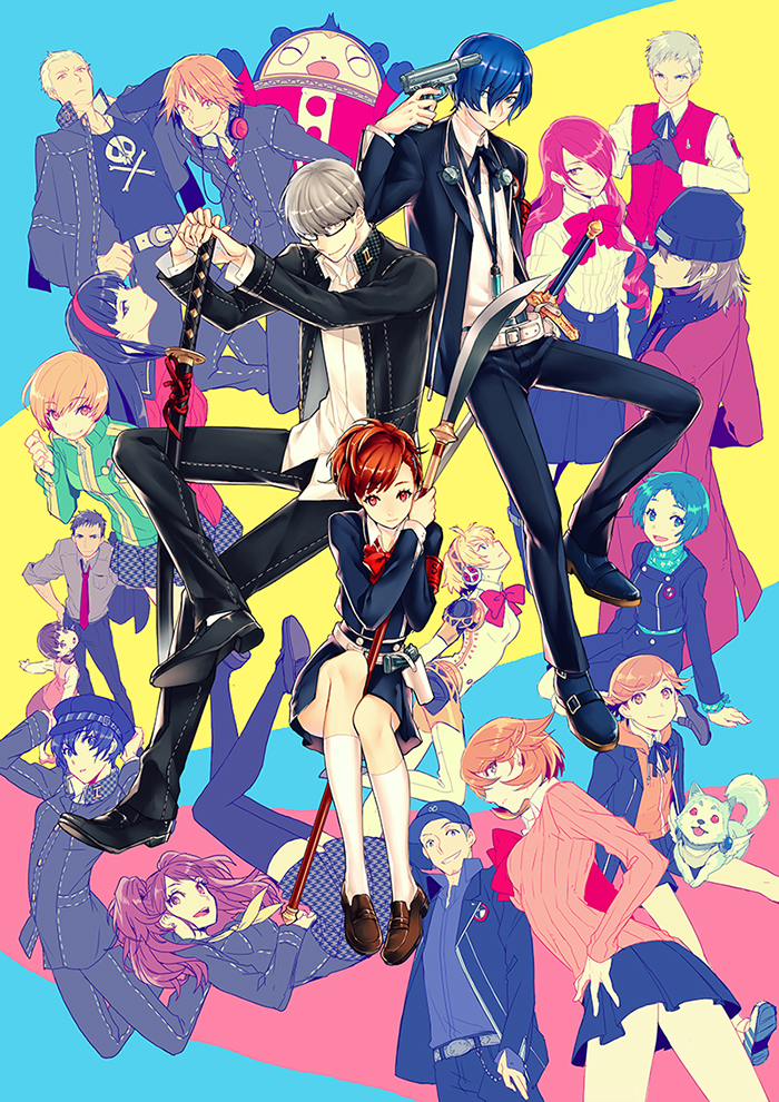 6+boys, 6+girls, aegis, aegis_(persona), amada_ken, amagi_yukiko, androgynous, android