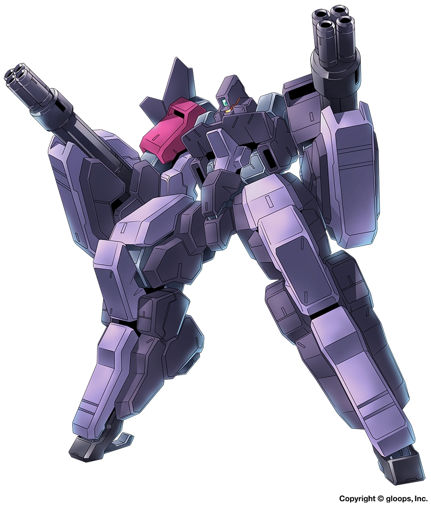 artist_name, chain_gun, dual_wielding, gun, kuzuryuu_kennosuke, mecha, no_humans, original, robot, weapon