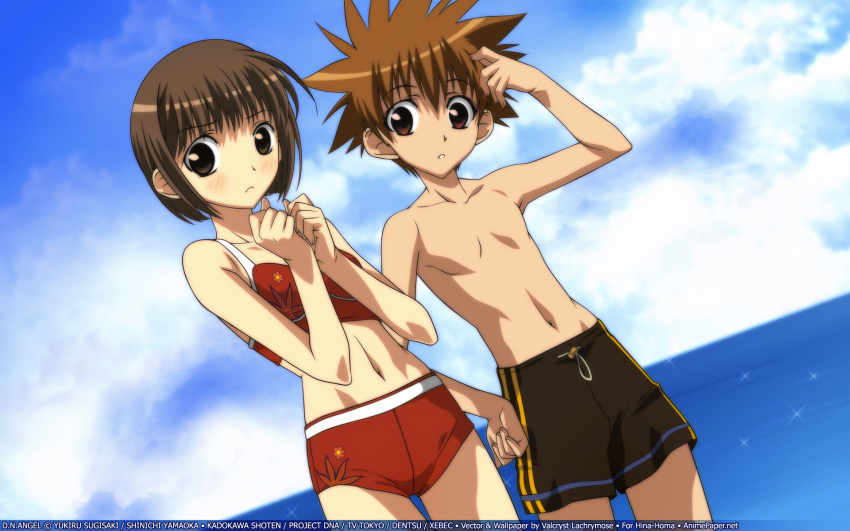 dnangel, harada_riku, niwa_daisuke, swimsuit, watermark