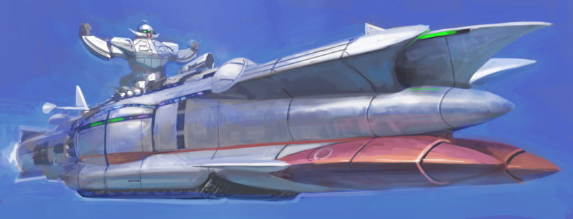 18th_yamato, aoshima_bunka_kyouzai, caterpillar_tracks, creator_connection, fmu, gattai, gattai_kyokan_yamato, gundam