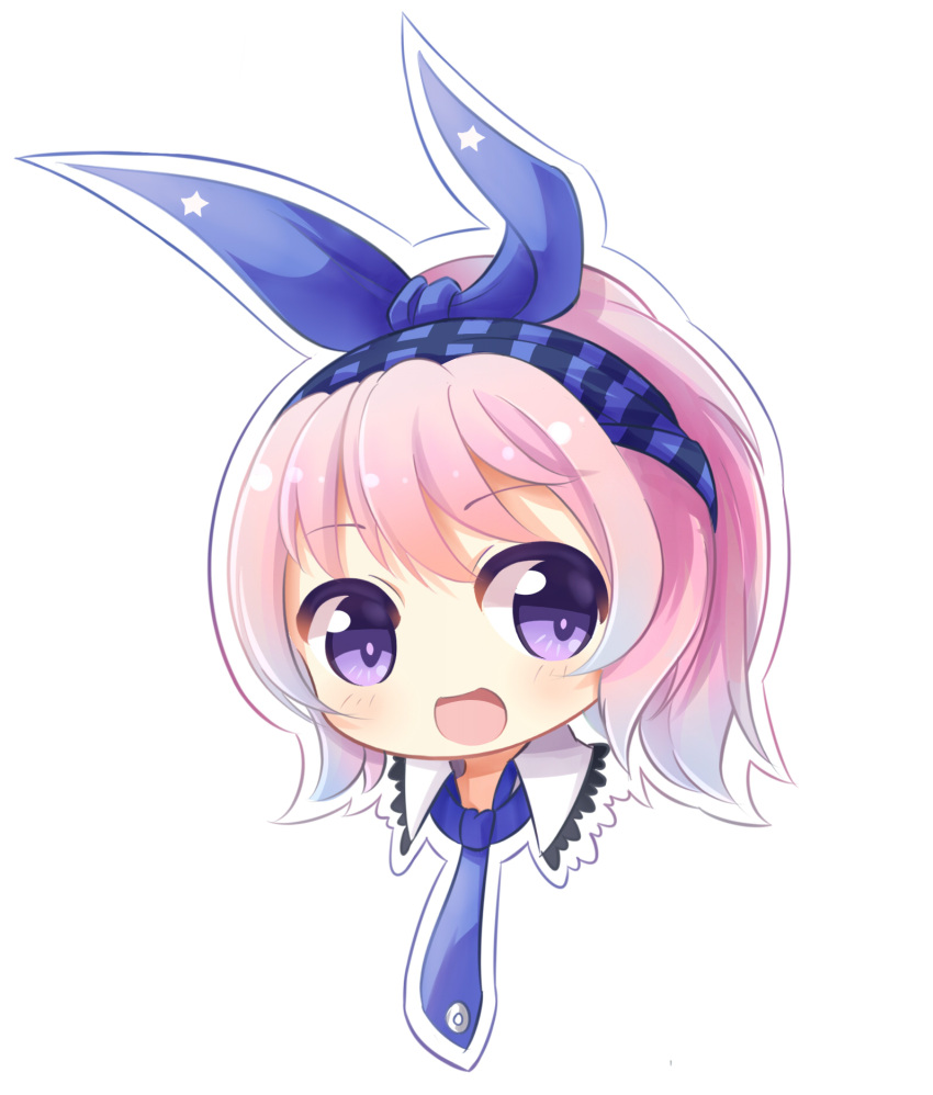 1girl, blue_eyes, blush, hair_ribbon, hairband, head_only, highres, looking_at_viewer