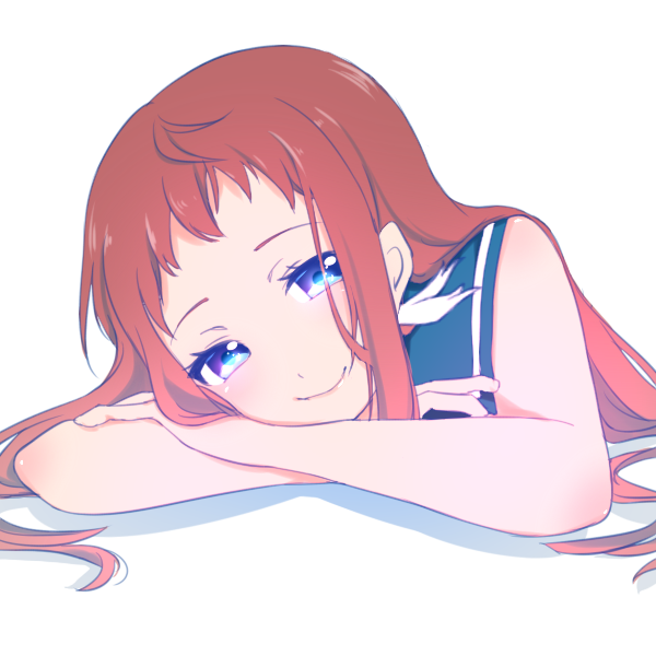 1girl, blue_eyes, brown_hair, himawari_(cocoa4321), long_hair, mukaido_manaka, nagi_no_asukara, sailor_dress