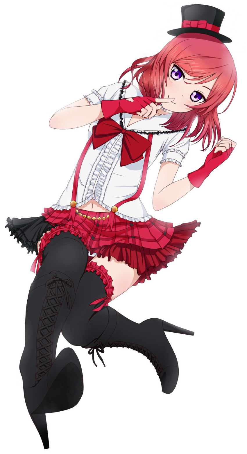 1girl, absurdres, alternate_costume, black_legwear, blush, bokura_wa_ima_no_naka_de, bow, fingerless_gloves