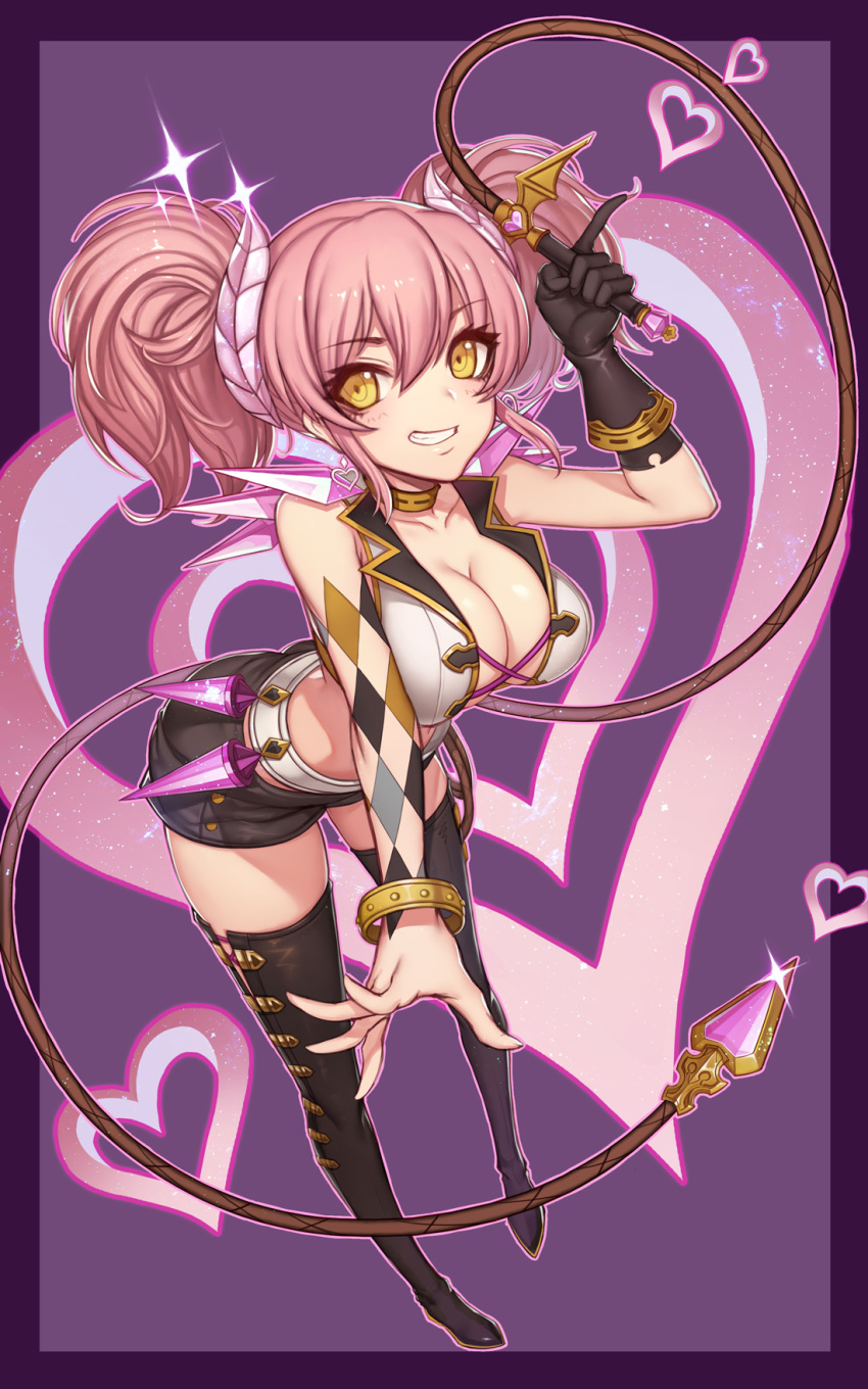 1girl, arched_back, argyle, bangs, bat_wings, black_footwear, black_gloves, black_legwear