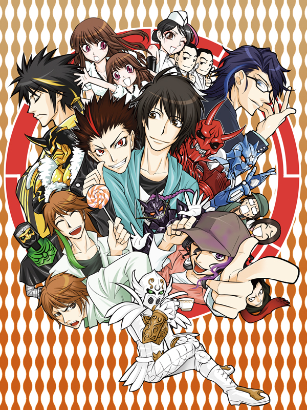 666nao, everyone, hana_(den-o), kai_(den-o), kamen_rider, kamen_rider_den-o_(series), kintaros, kintarosu