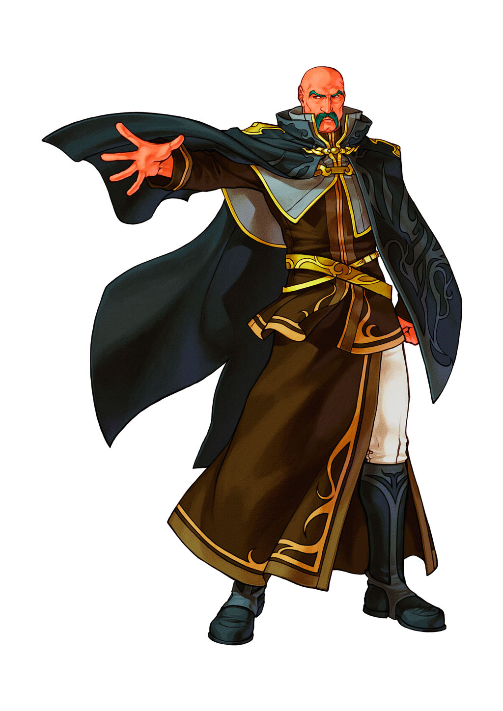 1boy, aqua_hair, deghinsea, facial_hair, fire_emblem, fire_emblem:_akatsuki_no_megami, highres, kita_senri