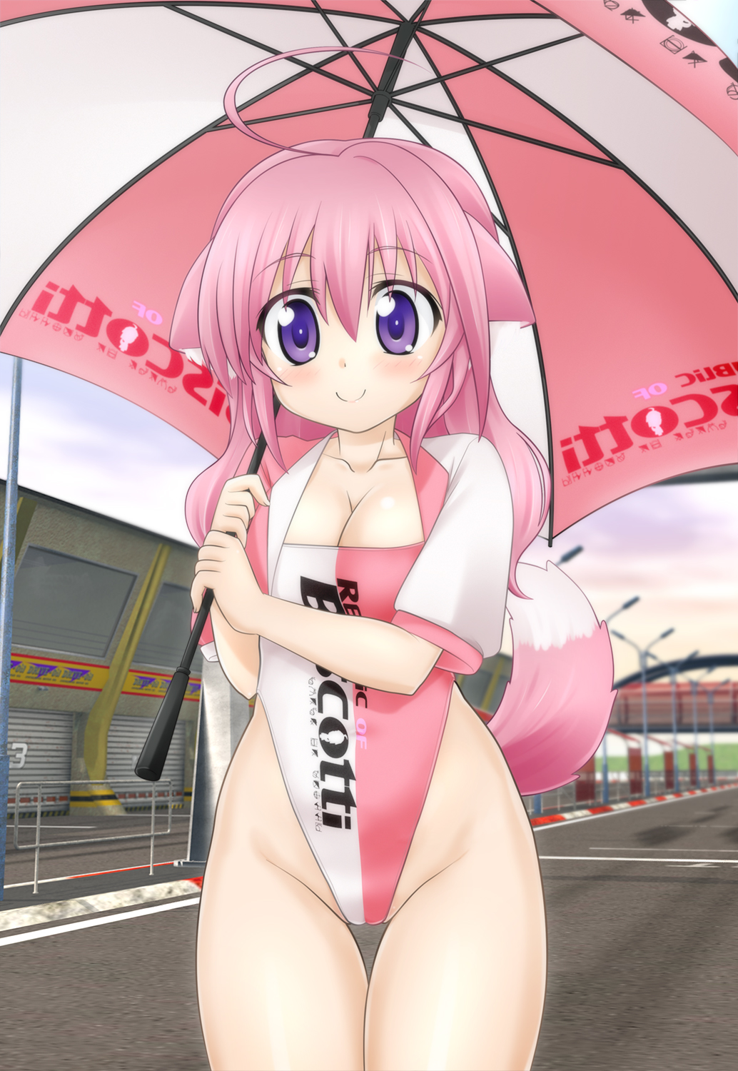 1girl, animal_ears, blazer, dog_days, dog_ears, female, highleg, highleg_leotard