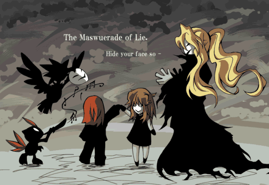 blonde_hair, blue_(pokemon), brown_hair, engrish, kamen_no_otoko, mask, murkrow, neo_team_rocket