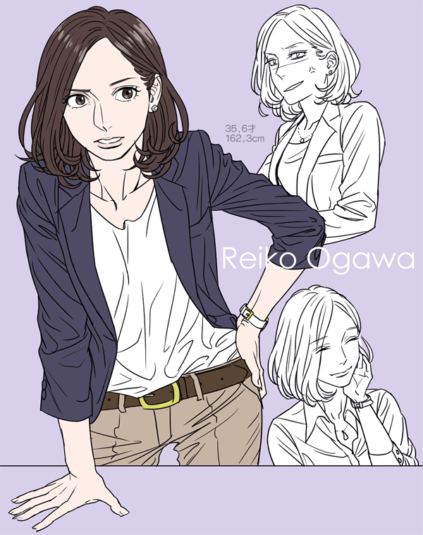 1girl, anger_vein, black_hair, claptrack, jewelry, long_hair, necklace, ogawa_reiko, x_series